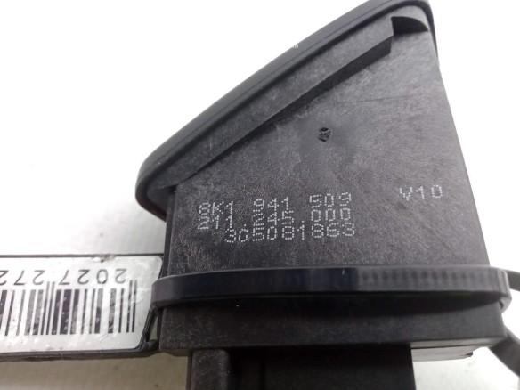 8K1941509 INTERRUPTOR WARNING AUDI A5 (8T3) |Desguaces La Cabaña