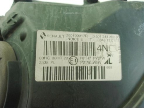 260109051R FARO DERECHO RENAULT MEGANE III Grandtour (KZ0/1)|Desguaces La Cabaña