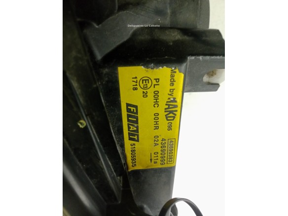 0000051805935 FARO IZQUIERDO FIAT DOBLO Cargo (223_)|Desguaces La Cabaña