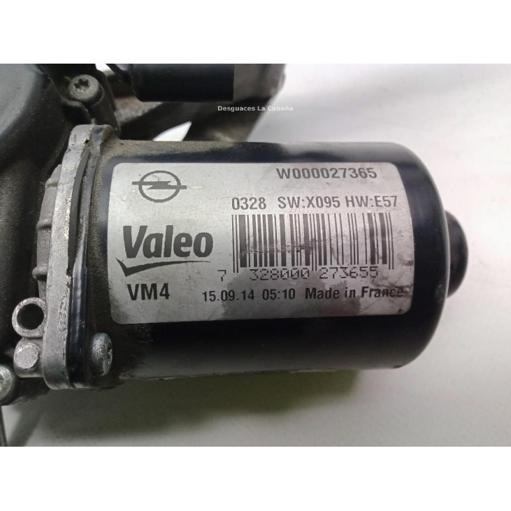 W000027365 MOTOR LIMPIAPARABRISAS DEL OPEL ZAFIRA TOURER C (P12) |Desguaces La Cabaña
