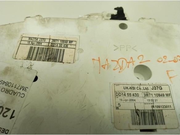3M7110849MF, CUADRO INSTRUMENTOS MAZDA 2 (DY)|Desguaces La Cabaña