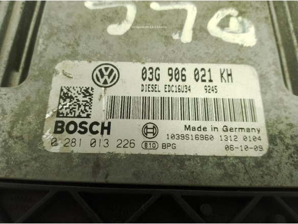 03G906021, CENTRALITA MOTOR VW GOLF V (1K1)|Desguaces La Cabaña