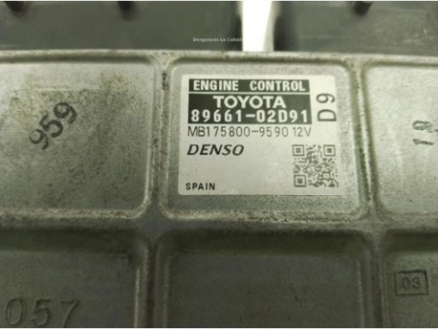8966102D91, CENTRALITA MOTOR TOYOTA AURIS (_E15_)|Desguaces La Cabaña