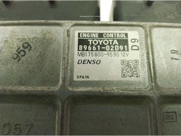 8966102D91, CENTRALITA MOTOR TOYOTA AURIS (_E15_)|Desguaces La Cabaña