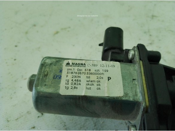 0000052204607 ELEVALUNAS PUERTA LAT DEL DER FIAT PUNTO (199_)|Desguaces La Cabaña