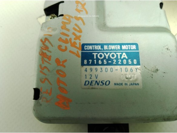 8716522050 RESISTENCIA CALEFACCION LEXUS IS I (_E1_)|Desguaces La Cabaña