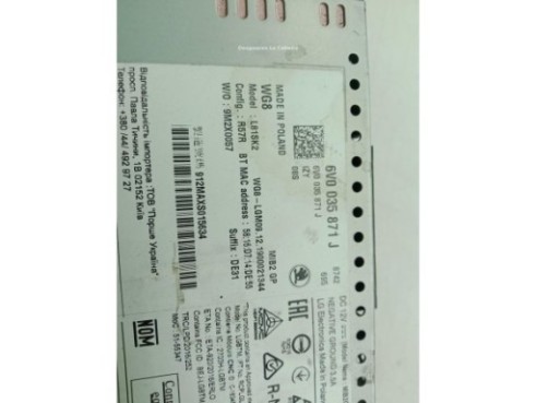 6V0035871J PANTALLA MULTIMEDIA SKODA FABIA III (NJ3)|Desguaces La Cabaña