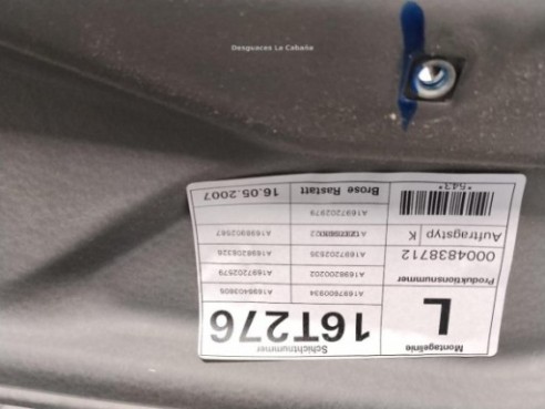 A1697203179 ELEVALUNAS PUERTA LAT DEL IZQ MERCEDES BENZ CLASE B (W245)|Desguaces La Cabaña