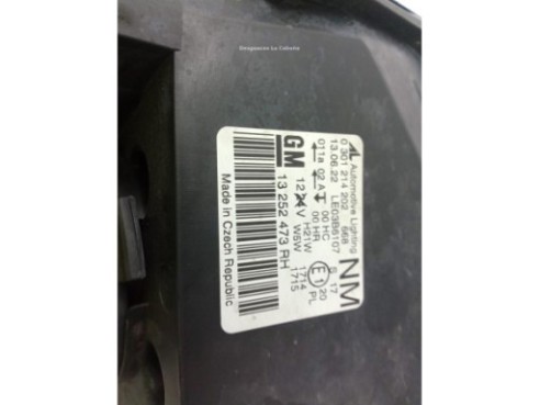 93190409 FARO DERECHO OPEL ZAFIRA B (A05)|Desguaces La Cabaña