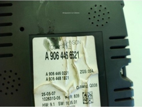 A9064466621 CUADRO INSTRUMENTOS MERCEDES BENZ SPRINTER 3,5-t Furgón (906)|Desguaces La Cabaña