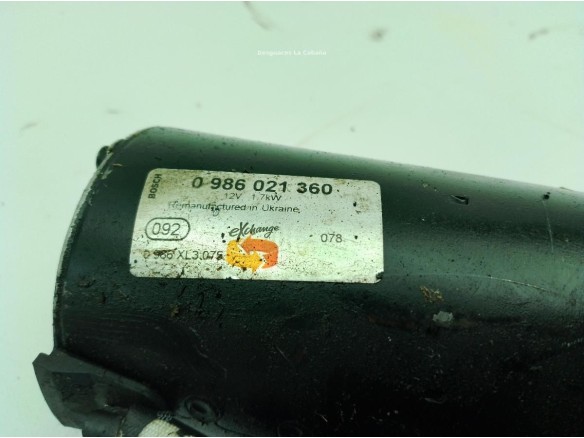 0986021360 ARRANQUE MERCEDES BENZ SPRINTER 3,5-t Furgón (906)|Desguaces La Cabaña