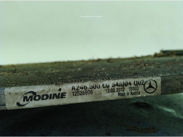 A2465000254 RADIADOR AIRE ACONDICIONADO MERCEDES BENZ CLASE B (W246, W242)|Desguaces La Cabaña