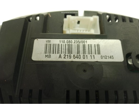 A2195400111 CUADRO INSTRUMENTOS MERCEDES BENZ CLS (C219)|Desguaces La Cabaña