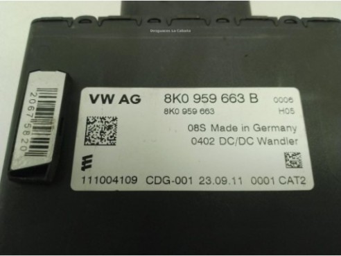 8K0959663, CENTRALITA MOTOR AUDI A4 (8K2, B8)|Desguaces La Cabaña