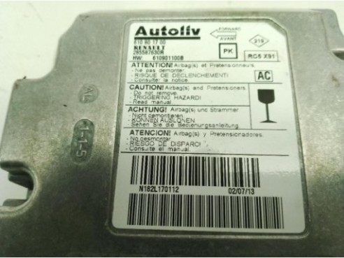 285587630R, CENTRALITA AIRBAG RENAULT LAGUNA III (BT0/1)|Desguaces La Cabaña