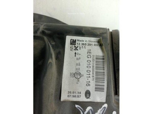 FARO DERECHO OPEL ASTRA J (P10)|Desguaces La Cabaña