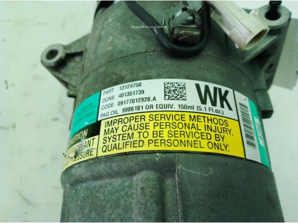 95517233 COMPRESOR AA OPEL ASTRA H (A04)|Desguaces La Cabaña