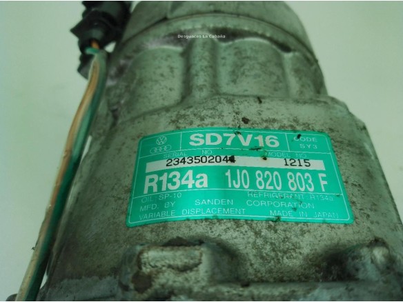 1J0820803B COMPRESOR AA VW GOLF IV (1J1)|Desguaces La Cabaña