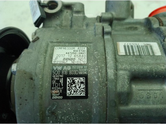 5Q0816803D COMPRESOR AA SEAT ATECA (KH7)|Desguaces La Cabaña