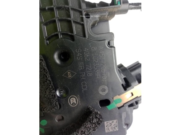 A4537205700 CERRADURA PUERTA LAT DEL DER SMART FORFOUR Fastback (453)|Desguaces La Cabaña
