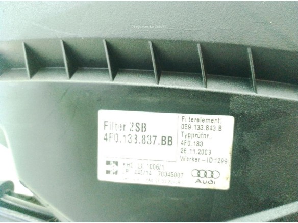 4F0133837BB CAJA FILTRO AIRE AUDI A6 Allroad (4FH, C6)|Desguaces La Cabaña