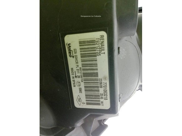 260603054R FARO IZQUIERDO RENAULT MEGANE II (BM0/1_, CM0/1_)|Desguaces La Cabaña