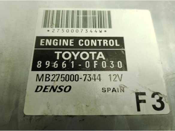 896610F030, CENTRALITA MOTOR TOYOTA COROLLA Verso (ZER_, ZZE12_, R1_)|Desguaces La Cabaña