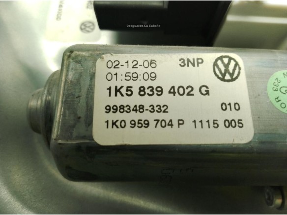 ELEVALUNAS PUERTA LAT TRA DER VW JETTA IV (162, 163)|Desguaces La Cabaña