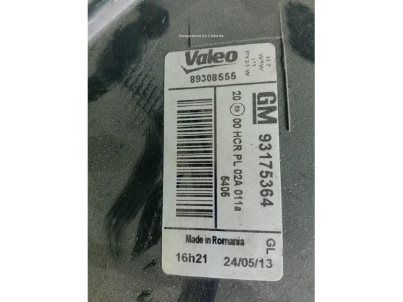 FARO IZQUIERDO OPEL MERIVA A Limusina (X03)|Desguaces La Cabaña