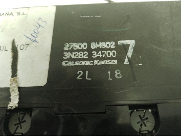 275008H802 MANDO CLIMA NISSAN X-TRAIL (T30)|Desguaces La Cabaña