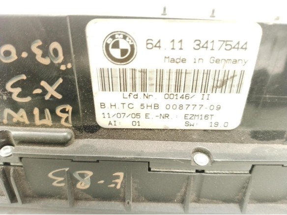 64113417544, MANDO CLIMA VW CADDY III Furgón (2KA, 2KH, 2CA, 2CH)|Desguaces La Cabaña