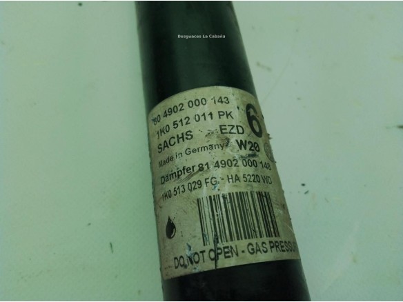 1K0512011PK AMORTIGUADOR TRA IZQ VW SCIROCCO (137, 138)|Desguaces La Cabaña