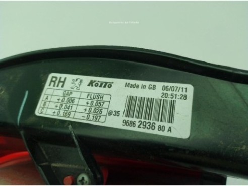 9686293680A PILOTO TRA DER EXT PEUGEOT 508|Desguaces La Cabaña