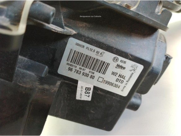 9678393080 FARO DERECHO PEUGEOT 508|Desguaces La Cabaña