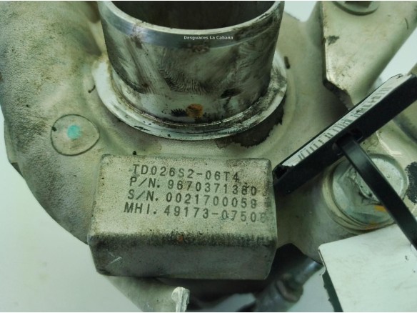 9670371380 TURBO FIAT SCUDO (270_, 272_)|Desguaces La Cabaña