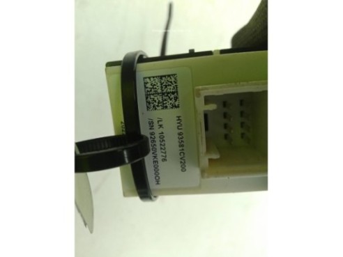 93581CV040 MANDO ELEVALUNAS PUERTA LAT TRA IZQ KIA EV6 (CV)|Desguaces La Cabaña