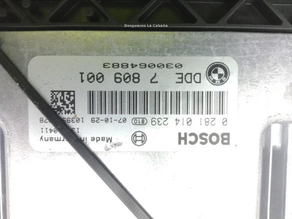 0281014239 CENTRALITA MOTOR BMW 1 (E81) |Desguaces La Cabaña