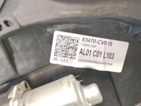 83471CV000 ELEVALUNAS PUERTA LAT TRA IZQ KIA EV6 (CV)|Desguaces La Cabaña