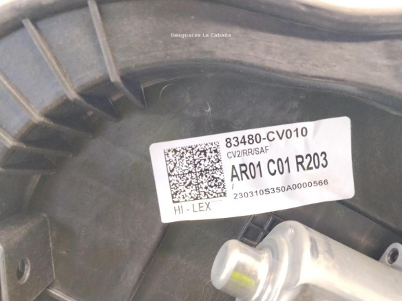 83481CV000 ELEVALUNAS PUERTA LAT TRA DER KIA EV6 (CV)|Desguaces La Cabaña