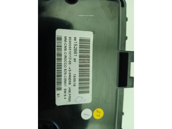 9808512880, 9815286180 CUADRO INSTRUMENTOS CITROEN C4 Grand Picasso II|Desguaces La Cabaña