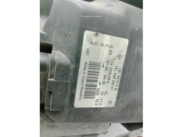 3B7941017M FARO IZQUIERDO VW PASSAT (3B3)|Desguaces La Cabaña