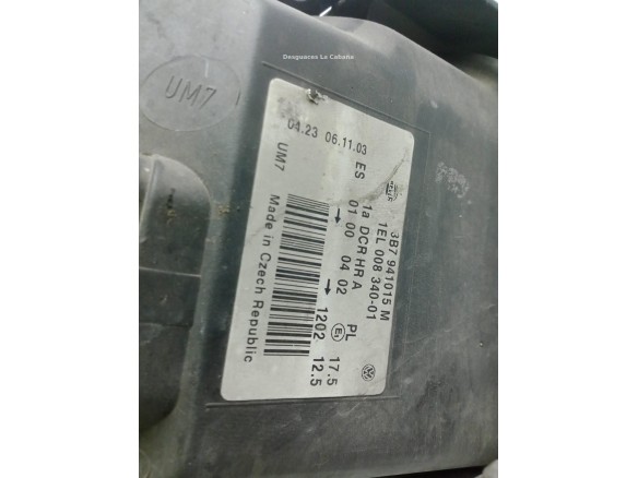 3B7941017M FARO IZQUIERDO VW PASSAT (3B3)|Desguaces La Cabaña