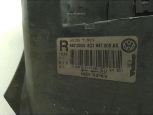 6Q1941008AK FARO DERECHO VW POLO (9N_)|Desguaces La Cabaña