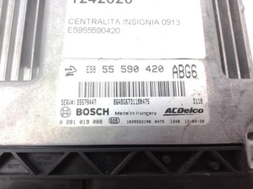  E5955590420 CENTRALITA MOTOR OPEL INSIGNIA A (G09) |Desguaces La Cabaña