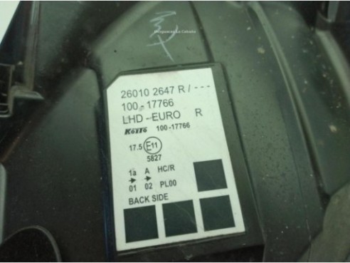 260109958R FARO DERECHO RENAULT KANGOO Express (FW0/1_)|Desguaces La Cabaña