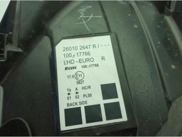 260109958R FARO DERECHO RENAULT KANGOO Express (FW0/1_)|Desguaces La Cabaña