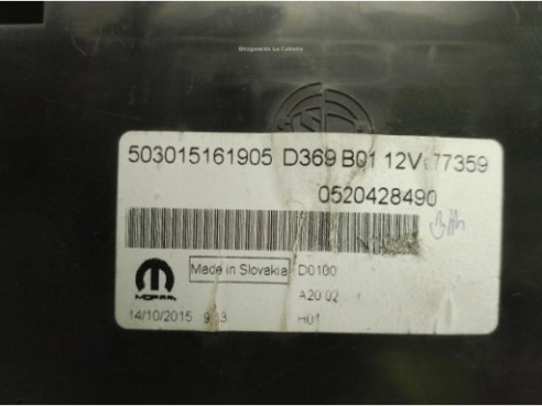 0520428490, CUADRO INSTRUMENTOS FIAT DOBLO Furgón/ranchera familiar (263_)|Desguaces La Cabaña
