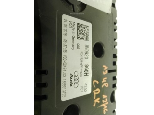 8V0920860H, CUADRO INSTRUMENTOS AUDI A3 Sportback (8VA, 8VF)|Desguaces La Cabaña
