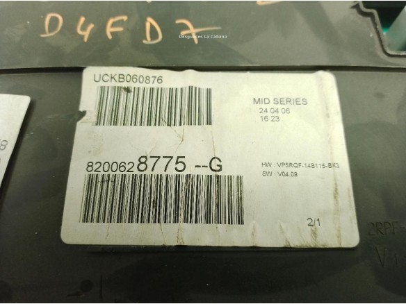 8200628775G, CUADRO INSTRUMENTOS RENAULT CLIO III (BR0/1, CR0/1)|Desguaces La Cabaña