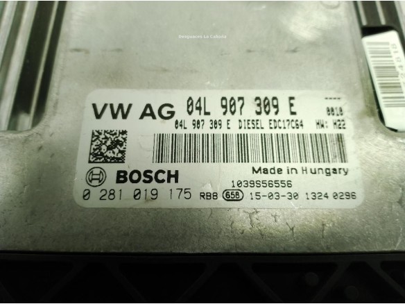 04L907309E, CENTRALITA MOTOR AUDI A3 Sportback (8VA, 8VF)|Desguaces La Cabaña